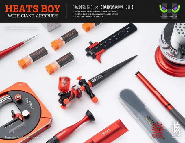 Heats Boy with Giant Airbrush Black Version | Earnestcore Craft