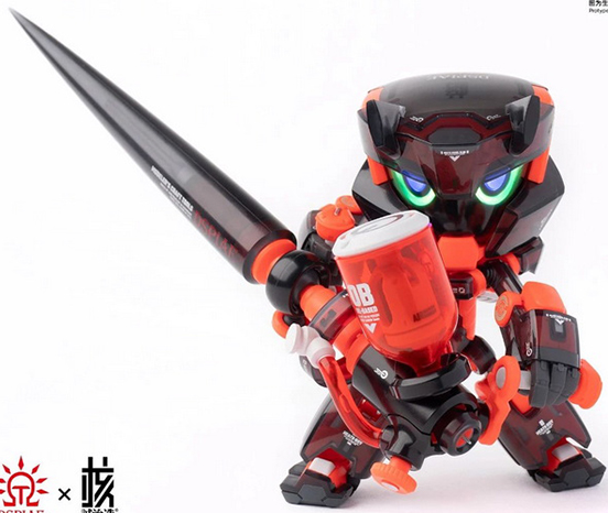 Heats Boy with Giant Airbrush Black Version | Earnestcore Craft