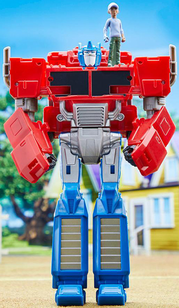 Spin Changer Optimus Prime and Robby Malto | Transformers: EarthSpark