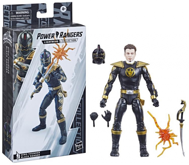 Black Ranger 6-inch Scale Lightning Collection | Power Rangers Dino Thunder | Hasbro