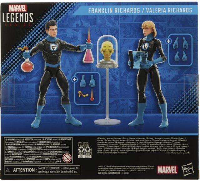 Franklin and Valeria Richards 6-Inch Scale Two-pack | Fantastic Four | Marvel Legends