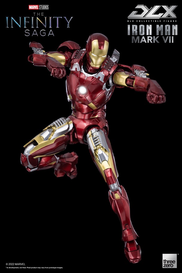 Iron Man Mark 7 DLX Collectible Figure| Threezero Avengers: Infinity Saga DLX