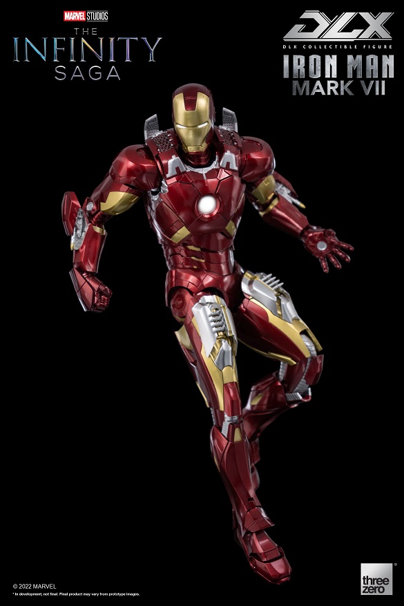 Iron Man Mark 7 DLX Collectible Figure| Threezero Avengers: Infinity Saga DLX