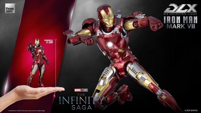 Iron Man Mark 7 DLX Collectible Figure| Threezero Avengers: Infinity Saga DLX