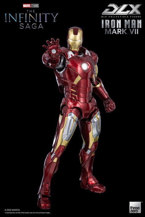 Iron Man Mark 7 DLX Collectible Figure| Threezero Avengers: Infinity Saga DLX