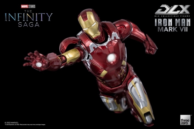 Iron Man Mark 7 DLX Collectible Figure| Threezero Avengers: Infinity Saga DLX