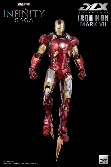 Iron Man Mark 7 DLX Collectible Figure| Threezero Avengers: Infinity Saga DLX