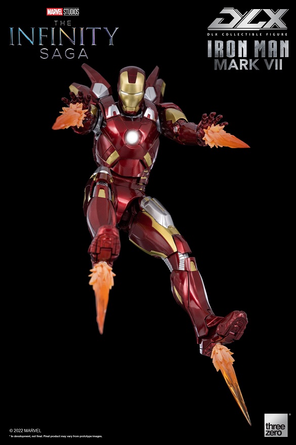 Iron Man Mark 7 DLX Collectible Figure| Threezero Avengers: Infinity Saga DLX