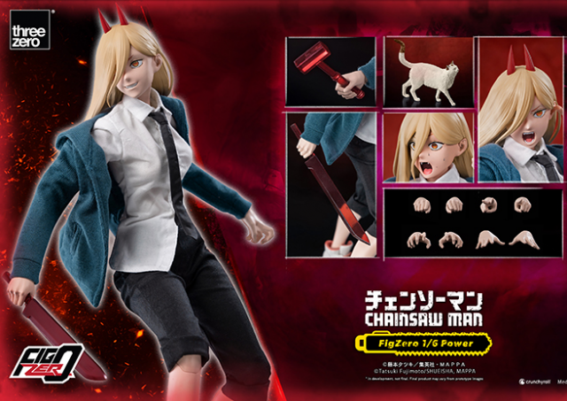 Power 1/6 Scale FigZero | Chainsaw Man | threezero