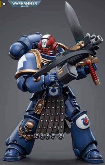 Ultramarines Intercessor Veteran Sergeant Brother Aeontas 1/18 Scale | Warhammer 40K | Joy Toy