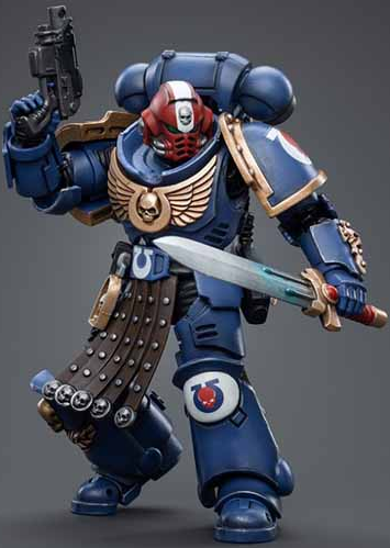 Ultramarines Intercessor Veteran Sergeant Brother Aeontas 1/18 Scale | Warhammer 40K | Joy Toy