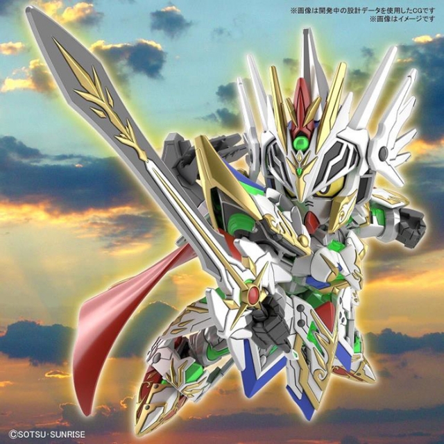 Knight Strike Gundam Model Kit SDW Heroes | SD Gundam World Heroes | Bandai Spirits