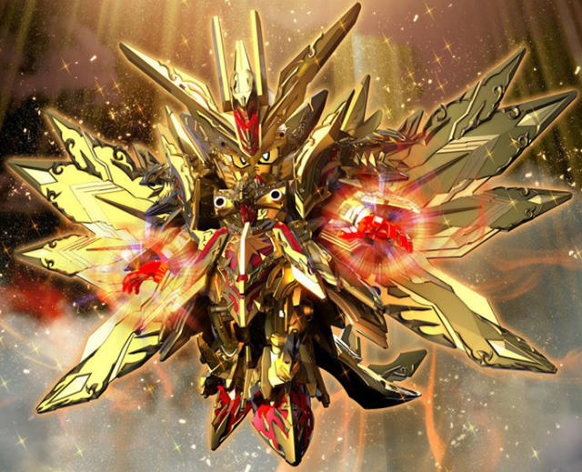 Superior Strike Freedom Dragon Model Kit SDW Heroes | SD Gundam World Heroes | Bandai Spirits