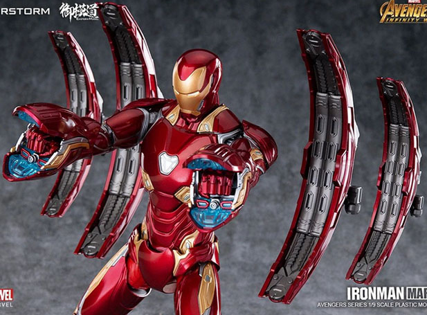 Iron Man Mark 50 Deluxe Edition 1/9 Scale Model Kit | Avengers: Infinity War | E-Model