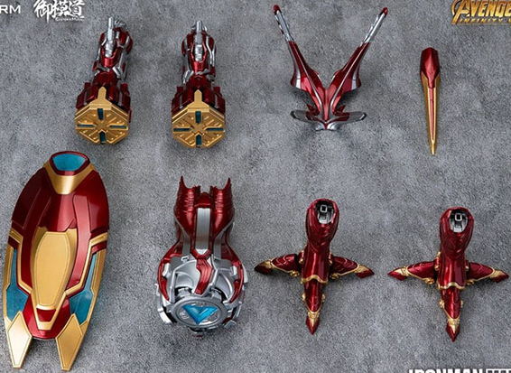 Iron Man Mark 50 Deluxe Edition 1/9 Scale Model Kit | Avengers: Infinity War | E-Model