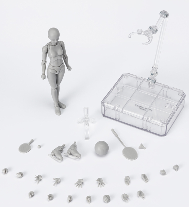 Body-chan Sports Edition DX Set Gray Color Version S.H.Figuarts | Bandai Spirits