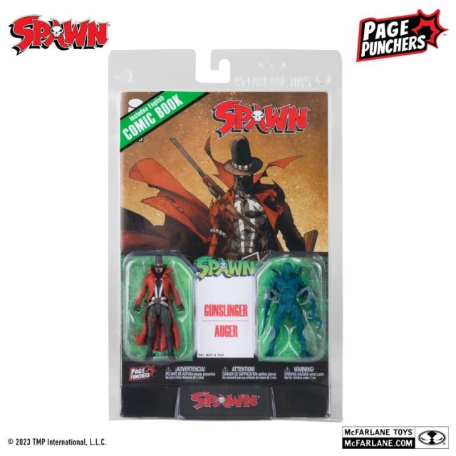 Gunslinger and Auger 3-inch Scale Two-Pack with Comic Book | Page Punchers | McFarlane Toys