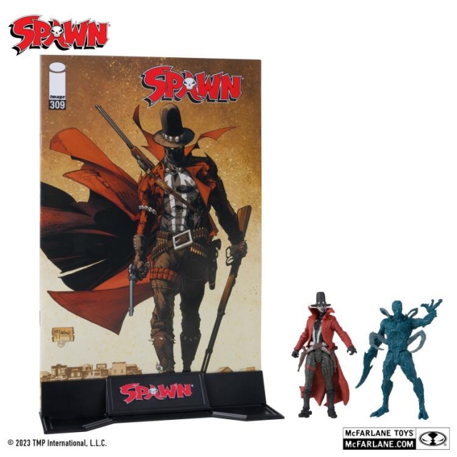 Gunslinger and Auger 3-inch Scale Two-Pack with Comic Book | Page Punchers | McFarlane Toys