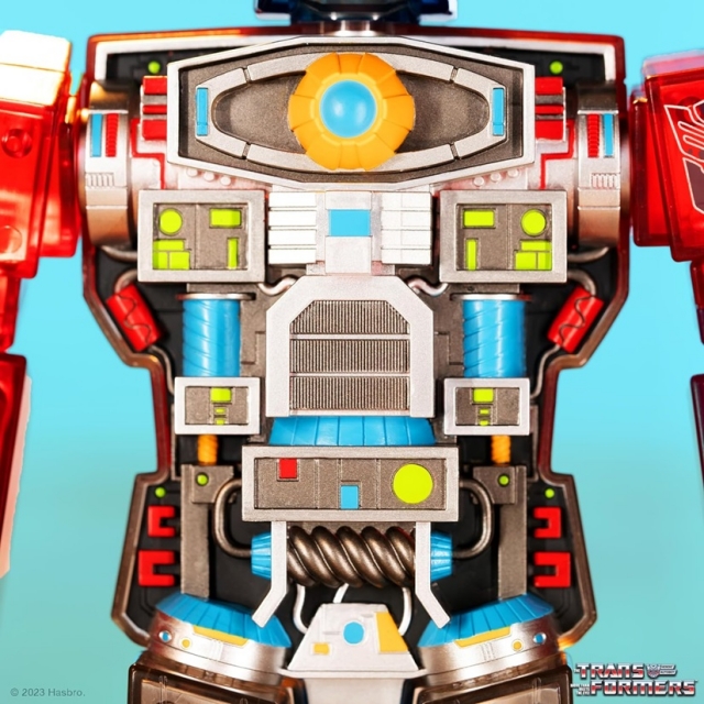 Optimus Prime Clear Red and Blue Version Super Cyborg | Transformers | Super 7