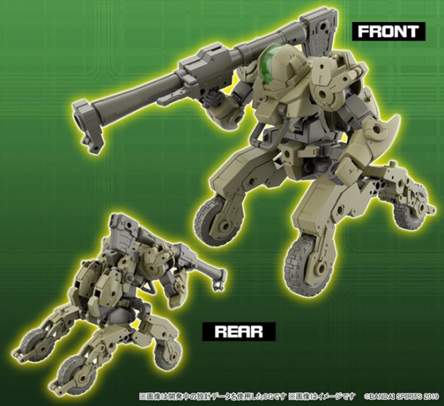 bEXM-33QB Volpanova Quad Bike Version 1/144 Scale Model Kit | 30 Minutes Missions | Bandai Spirits