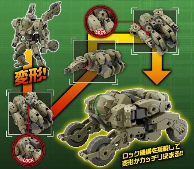 bEXM-33QB Volpanova Quad Bike Version 1/144 Scale Model Kit | 30 Minutes Missions | Bandai Spirits