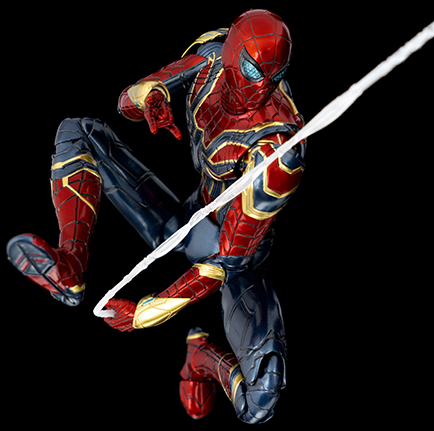 Iron Spider DLX Collectible Figure | Threezero Avengers: Infinity Saga DLX