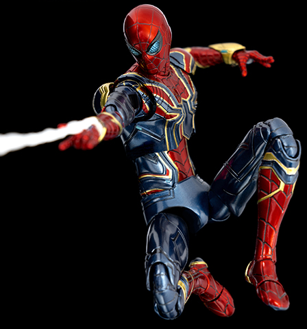 Iron Spider DLX Collectible Figure | Threezero Avengers: Infinity Saga DLX