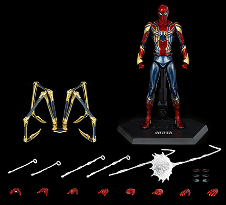 Iron Spider DLX Collectible Figure | Threezero Avengers: Infinity Saga DLX