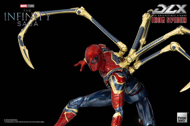 Iron Spider DLX Collectible Figure | Threezero Avengers: Infinity Saga DLX