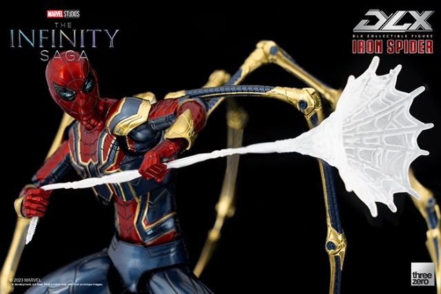 Iron Spider DLX Collectible Figure | Threezero Avengers: Infinity Saga DLX