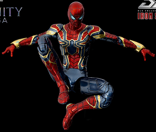 Iron Spider DLX Collectible Figure | Threezero Avengers: Infinity Saga DLX