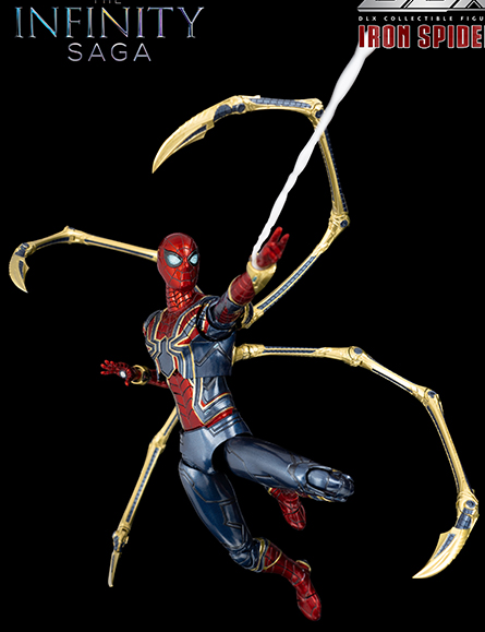 Iron Spider DLX Collectible Figure | Threezero Avengers: Infinity Saga DLX