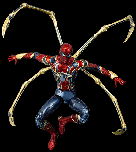 Iron Spider DLX Collectible Figure | Threezero Avengers: Infinity Saga DLX