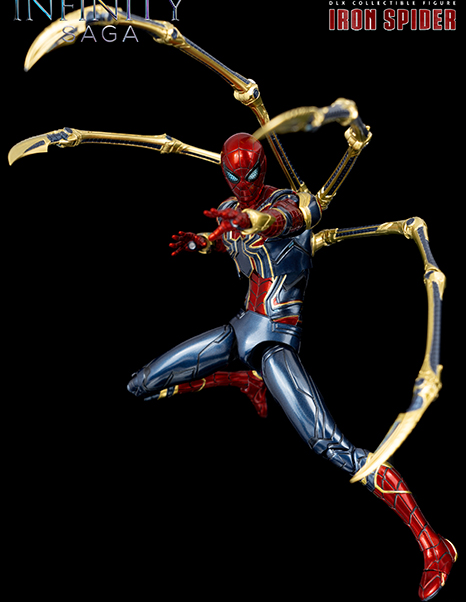 Iron Spider DLX Collectible Figure | Threezero Avengers: Infinity Saga DLX