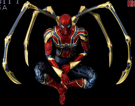 Iron Spider DLX Collectible Figure | Threezero Avengers: Infinity Saga DLX