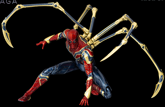 Iron Spider DLX Collectible Figure | Threezero Avengers: Infinity Saga DLX