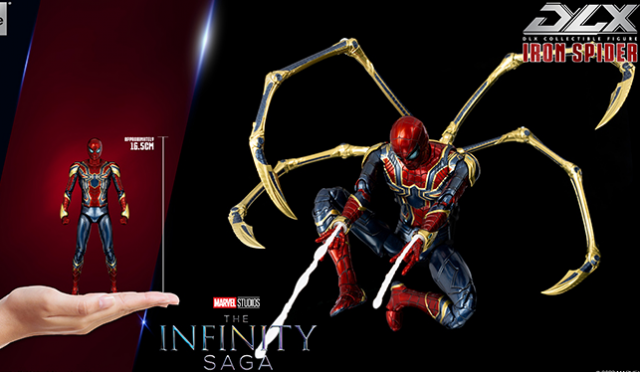 Iron Spider DLX Collectible Figure | Threezero Avengers: Infinity Saga DLX