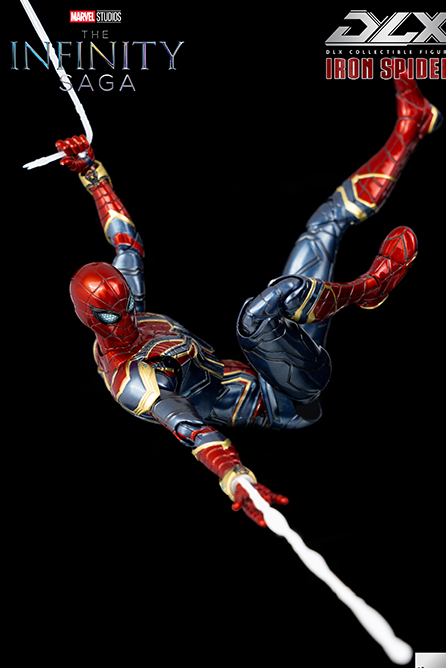 Iron Spider DLX Collectible Figure | Threezero Avengers: Infinity Saga DLX