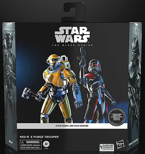 Ned-B and Purge Trooper 6-Inch Scale 2 Pack | Star Wars: Obi-Wan Kenobi | Star Wars The Black Series Carbonized Collection