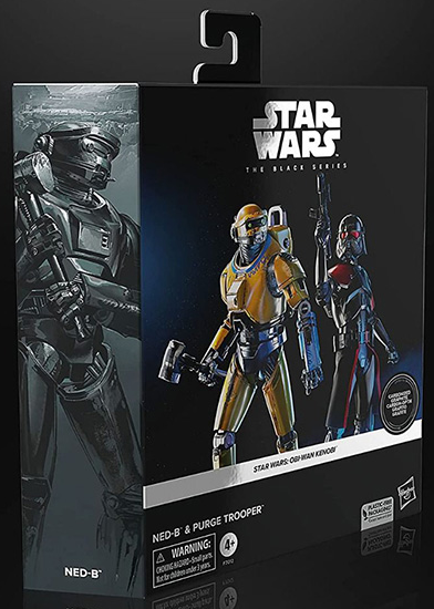 Ned-B and Purge Trooper 6-Inch Scale 2 Pack | Star Wars: Obi-Wan Kenobi | Star Wars The Black Series Carbonized Collection