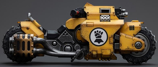 Imperial Fists Raider-Pattern Combat Bike 1/18 Scale | Warhammer 40K | Joy Toy