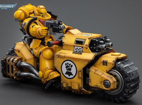 Imperial Fists Raider-Pattern Combat Bike 1/18 Scale | Warhammer 40K | Joy Toy