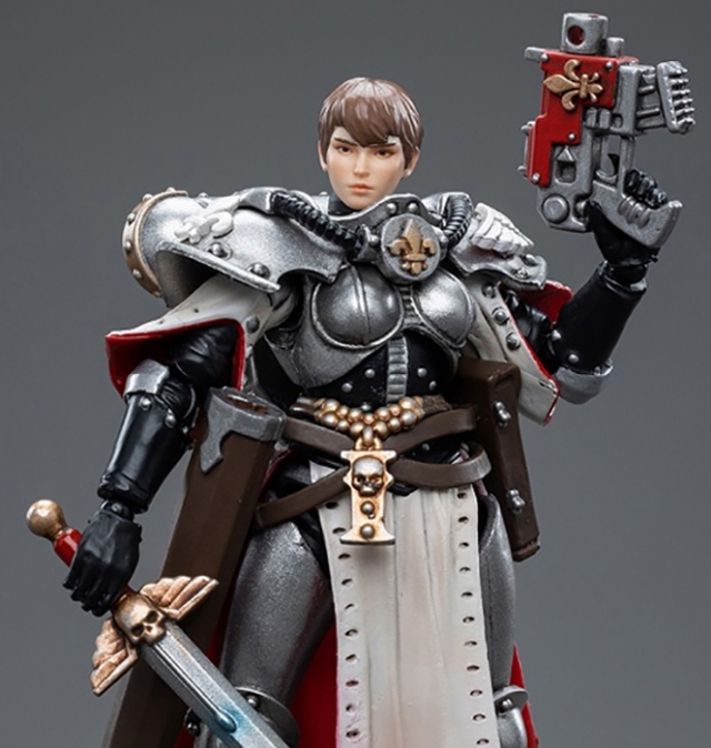 Adepta Sororitas Battle Sisters Order of the Argent Shroud Sister Superior Evinka 1/18 Scale | Warhammer 40K | Joy Toy