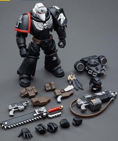 Raven Guard Intercessors Sergeant Rychas 1/18 Scale | Warhammer 40K | Joy Toy