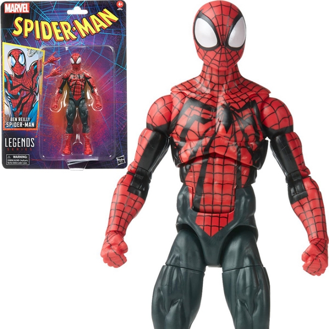 Spider-Man Ben Reilly 6-Inch Scale | Marvel Legends Retro Collection | The Amazing Spider-Man