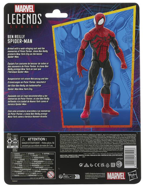 Spider-Man Ben Reilly 6-Inch Scale | Marvel Legends Retro Collection | The Amazing Spider-Man