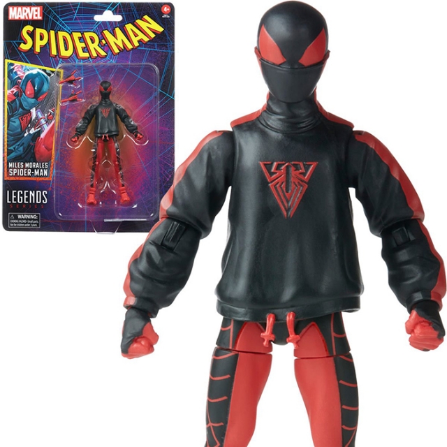 Spider-Man Miles Morales 6-Inch Scale | Marvel Legends Retro Collection | Miles Morales: Spider-Man