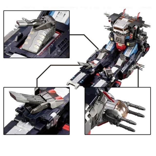  DA-98 Grand Dion Reinforcement Unit A Second Main Turret and Sub Turret Set | Diaclone Reboot