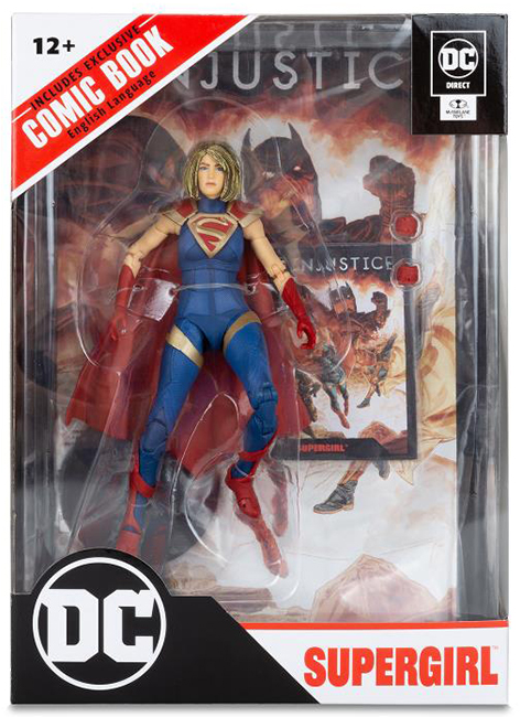Supergirl 7-inch Scale with Injustice 2 Comic Book | Page Punchers | McFarlane Toys