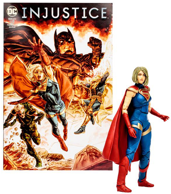 Supergirl 7-inch Scale with Injustice 2 Comic Book | Page Punchers | McFarlane Toys